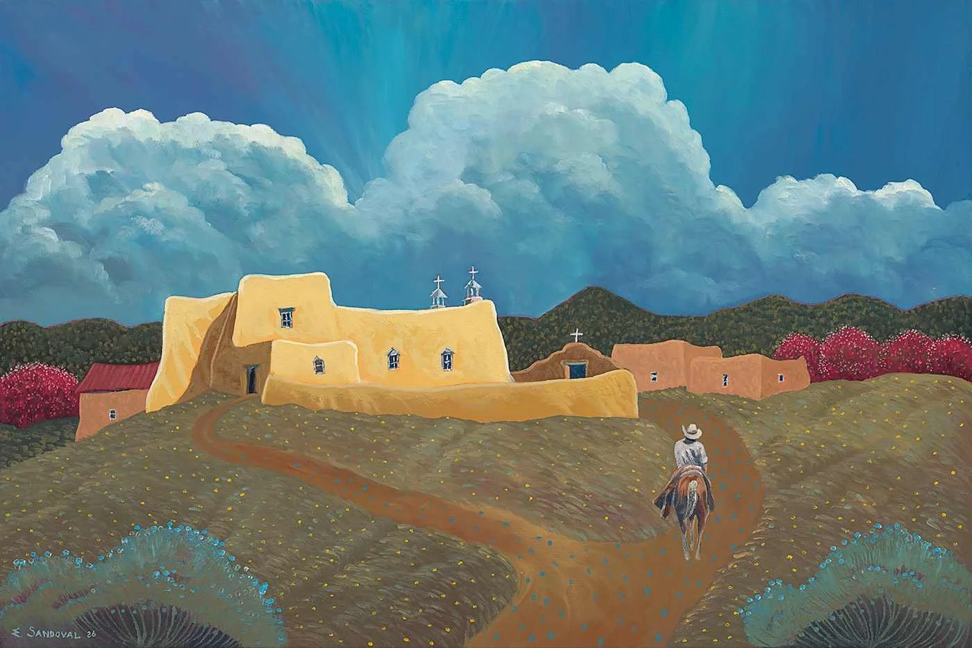TAOS PUEBLO (Prints Available) — Ed Sandoval Gallery